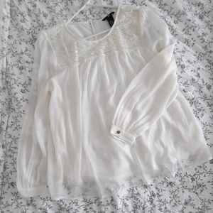 H&M Lace Peasant Blouse, 10